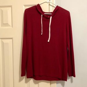 Zyia Cranberry boyfriend lounge hoodie